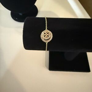Tory Burch Elegant Gold with pave crystals Bracelet